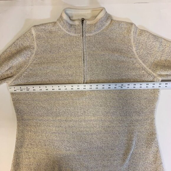 Woolrich Women's 1/4 Quarter Zip Mock Neck Pullover Wool Blend Sweater Size XL - Picture 13 of 15